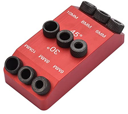 Irfora 30°/45°/90° guía de taladro, 30 45 90 grados, posicionador multiángulo para carpintería