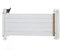 ASHATA PCIE 4.0 Verlängerungskabel, PCI E 16X 4.0 Extender Riser Kabel Verlängerungsanschluss 180 Grad Adapter, für Grafikkarte, für RTX 4090, für RX 7900 XT (Weiss)