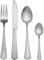 Mikasa Broadway 16pc Stainless Steel Cutlery Set, Silver Cutlery Set for 4 | Includes 4X Knives, 4X Forks, 4X Dessert Spoons and 4X Teaspoons - Dishwasher Safe