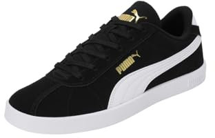 PUMA Club II, Sneaker Unisex - Adulto, Puma Black Puma White Puma Gold, 39 EU
