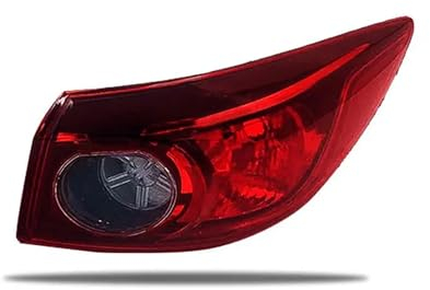 CRJUS Auto innen außen Rücklicht Blinker Bremswarnleuchte, für Mazda 3 Axela Limousine 2014–2016, Lampengehäuse ohne Glühbirne