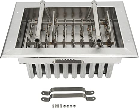 Moldes Para Paletas De Acero Inoxidable Con 40 Agujeros Para Palos, Juego De Moldes Profesionales Para Paletas Heladas MáQuina Para Hacer Palitos De Hielo RáPido Para Uso DoméStico