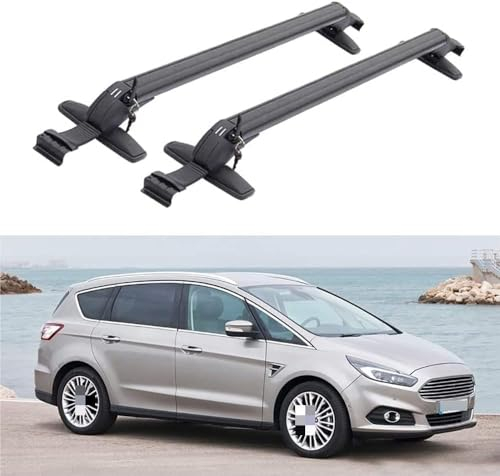 WEISLA 2 Stück Dachträger für Ford S-MAX 2006-2014, Dachgepäckträger Dachboxen Gepäckträger Querträger Fahrradträger Auto Zubehör