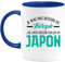 quotedazur - Mug Je N'ai Pas Besoin De Thérapie J'ai Juste Besoin D'Aller Au Japon - Bleu/Céramique