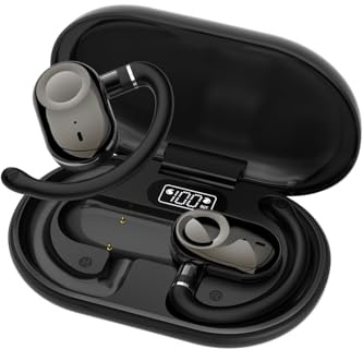 Open Ear Kopfhörer kabellos Bluetooth 5.4 Sport Air Bone Conduction Wireless Headphones Luftleitung Knochenschall Kopfhörer Headset Bluetooth mit Bügel für Joggen Laufen Radfahren für iPhone Android