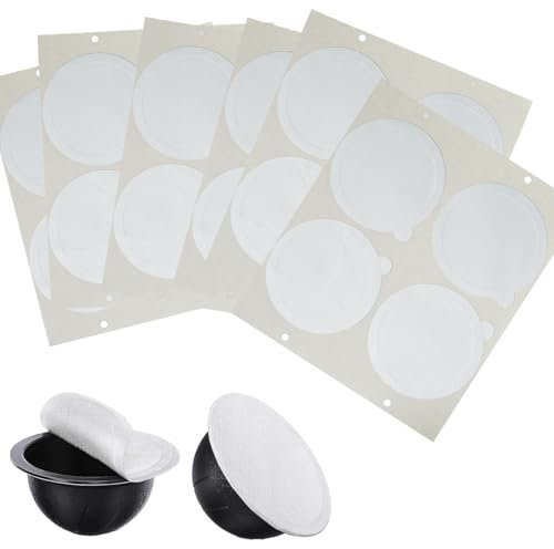 YNR Lot de 100 couvercles en aluminium pour capsules de café réutilisables, 62 mm