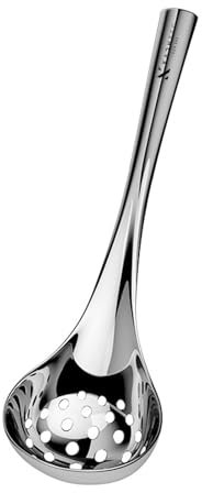 Cuchara para servir ranurada, Cuchara con agujeros | Cucharón colador de acero inoxidable con mango largo | Espumadores de cocina para cenas buffet, restaurantes, cocina, accesorios de cocina