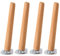 Lot de 4 pieds de meubles en bois de chêne massif - Filetage M8 - Pieds de rechange coniques pour chaise, canapé, table, bureau, armoire - 20 cm - Pieds inclinés