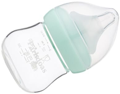 BESTonZON Babyflasche aus Glas flaschen babyflaschen Anti-Kolik Glasflasche Milchauffangflasche -Stillflaschen Flasche für gestilltes neugeborenenflaschen mit