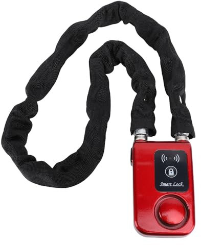 Elektroroller Scooter Schloss – Wasserdichtes Bluetooth Smart Fahrradkettenschloss, Anti Diebstahl Fahrradschlosskette, APP-Steuerung und Vibrationswarnung für den Außenbereich