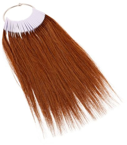 ADOCARN 30piezas Muestras De Color De Cabello Chart De Prueba De Color Con Mechas De Cabello Naturales Para Estilismo y Entrenamiento Salones