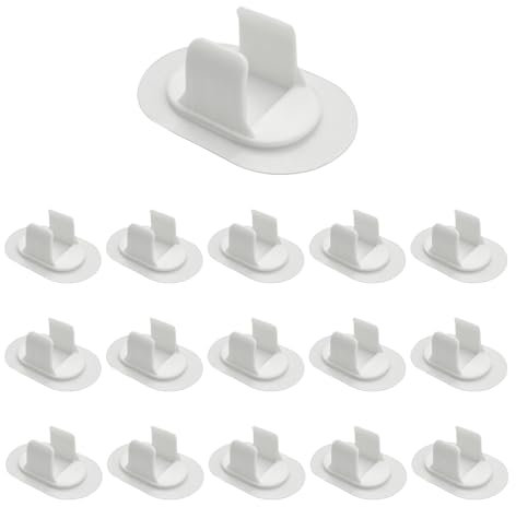 ONEBO 16 Clips De Alambre, Tuberías De Pvc, Abrazaderas de manguera autoadhesivas, Se Pueden Usar En Lavadoras, Sistemas De Aire Acondicionado Y Conductos De Aire
