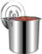 Olla de sopa comercial de acero inoxidable de 10 L con tapa, olla grande para restaurante, olla duradera y resistente para uso profesional en cocina