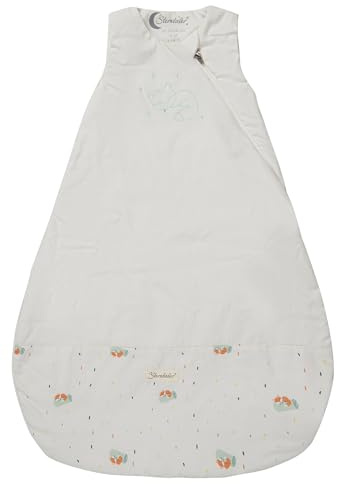 Sterntaler Schlafsack 80cm Fuchs Filou - aus Polycotton mit Hydrocool-Futter - wattiert - Zwei-Wege-Reißverschluss & Kabelöffnung - 1,50 TOG - Unisex Baby & Kleinkind, lichtgrau