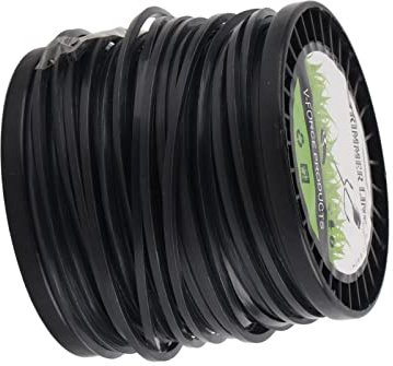 Yctze Filo Quadrato per Decespugliatore da 3,3 Mm - Filo a Basso Rumore per Un Taglio Efficiente del Prato con Accelerazione Rapida (50M)