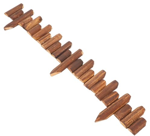 SHINEOFI Clôture de Jardin en Bois Traité Anti-Corrosion Bordure de Pelouse 10/15 CM de Hauteur X 120 CM de Longueur Panneau Décoratif pour Aménagement Paysager et Protection Extérieure