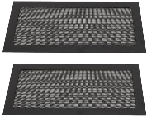 Aolidsive Computer Cooler Fan Dust Filter, PVC Material, Magnetic Frame for PC Fans 120x240mm, Ideal for Power Supply and Fan Vents (Black)