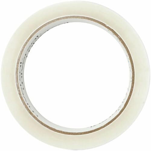 Universal General-Purpose Box Sealing Tape, 48mm x 54.8m, 3 Core, Clear, 6/Pack (63000) by Universal