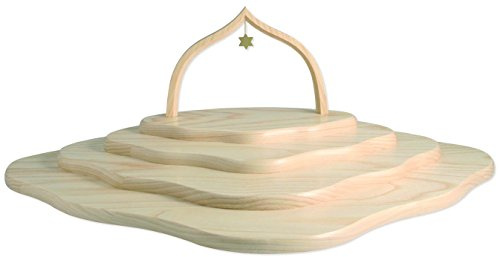 Wolke groß 4 Etagen mit Spitzbogen, natur