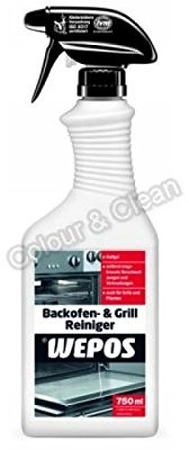 Wepos Backofen und Grill Reiniger 750ml Backofenreiniger Grillreiniger Haftgel