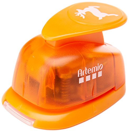 Artemio VIHCP287 Perforatrice à Levier Moyenne Renne Plastique Multicolore 8,5 x 5 x 12 cm