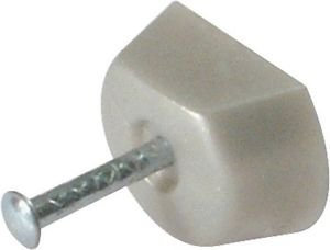 Free P&P - 60 X White Nail Knock In Shelf Support For Shelving 60Kg Payload