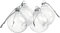 Boule en verre VBS, Ø 6 cm, 4 pc.