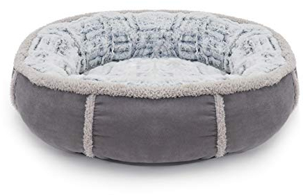 Rosewood 40 Winks Deep Plush Donut Dog Bed, 27”