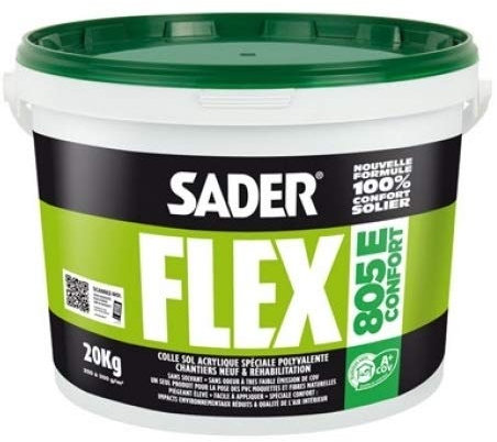 Colle acrylique sol SADERFLEX 805 E CONFORT - 6 Kg