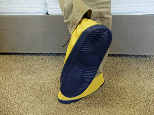 Überziehschuhe, Überschuhe, mehrweg, stabil, rutschfest, Gummisohle 1 Paar (XL)