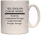DottsMusic Ja, Englisch, kann schwierig Werden. Funny Zungenbrecher Englisch Sprache Text Design – Neuheit Tee/Kaffee Becher/Tasse