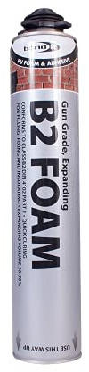 Bond-It B2 Fire Rated High Performance, Polyurethane Expanding PU Gun Grade Foam (1), Beige, BDEFGB2