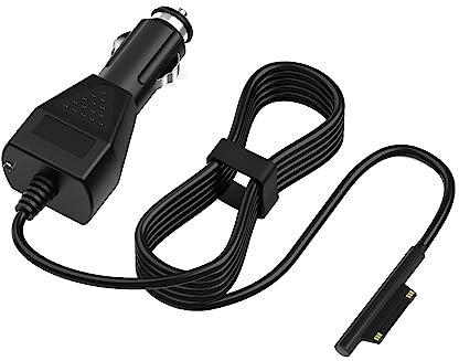 Surface Pro Car Charger 15V2.58A Surface Car Adapter for Microsoft Surface Pro 3/Pro 4/Pro 5/Pro 6/ Pro 7/Pro X Tablet, Surface Book, Surface Go, Surface Laptop 【4.9FT】