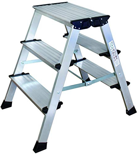 euroline GmbH - Alu-Klapptritt jeweils 3 Stufen beidseitig begehbar