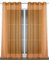 BEAUTEX Vorhang mit Ösen 140x240 cm (Farbe Wählbar) transparente Gardine, Dolly (Orange)
