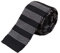 Strickkrawatten für Herren, Vintage, Business, Smart Casual, 5,1 cm, Skinny Streifen, Strickkrawatte, gestreift, verschiedene Muster, schwarz / weiß, Einheitsgröße