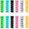 BSGP Cord Management Cover, 12 PCS Silicone Spiral Cable Protector, Cable Saver for Notebook Phones Chargers, Multicolor