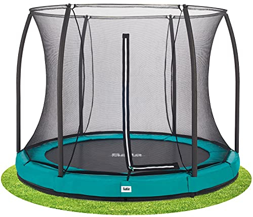 Salta Comfort Edition Ground - Bodentrampolin mit Sicherheitsnetz - ø251cm - Rund - Grün