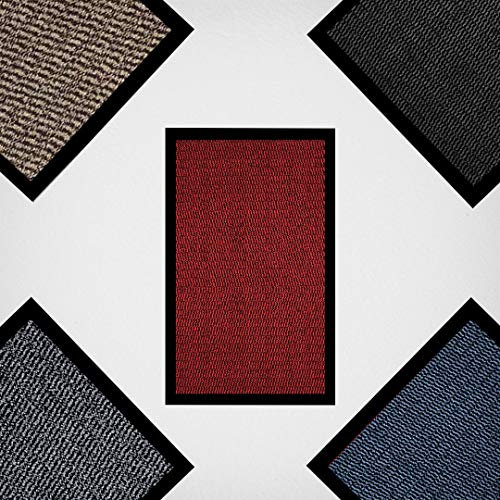 JKZ RUG AND DOORMATS Door Mat Heavy Duty Non Slip Outdoor Indoor Door Mat Rubber Door Floor Mats Kitchen Mats Dirt Trapper Barrier Mats Washable Entrance Mats