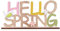 Amosfun Ostern Schriftzug Holz Hello Spring Tischdeko Hasen Blume Deko Aufsteller Objekt Dekofigur Osterschmuck Schlafzimmer Frühling Dekoration Osterdeko Kinder Party Geschenk