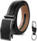 flintronic Ceinture Homme, Ceinture en Cuir pour Homme, Réglable à Cliquet Ceinture Boucle Automatique 3.5cm * 130cm (Porte-clés et boîte-cadeau inclus)