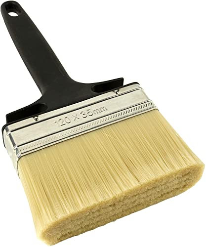 JKG® LARGE WALLPAPER PASTE BRUSH - Wallpaper Pasting & Emulsions | Large Paint Brush For Decorating Repainting Home Walls | Dual Bucket Rest | Soft 6.5cm Bristles [25cm x 11.5cm]