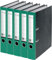 VON Leitz 5er Pack Ordner A4, 100 % Recyclingkarton, 50 mm Rückenbreite, Für 350 Blatt, Marmoriert, Blauer Engel & FSC-zertifiziert, Für Schule, Studium & Haushalt, Grün, 10541055