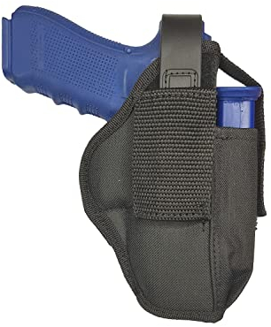 5-56.de AK05 Nylon Gürtel Holster für Glock 20 21 37 mit Mag Halter schwarz
