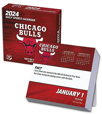 Chicago Bulls - NBA - Tages-Abreißkalender in einer Box 2024