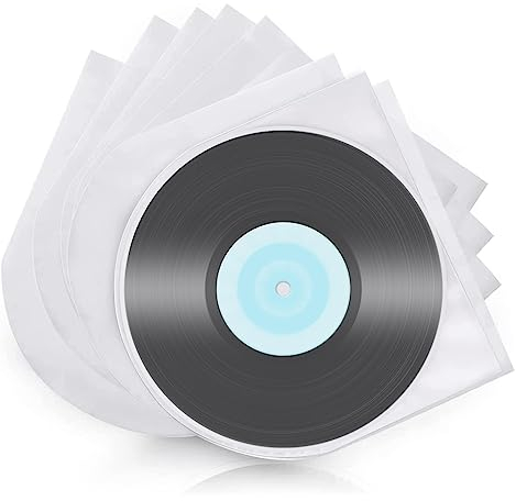 Fundas para Discos De Vinilo 50 Piezas Fundas para Discos De Vinilo Fundas Interiores 12 Pulgadas Fundas Protectoras Vinilo Adecuadas para Discos úNicos LP Funda Protectora Resistente Al Desgaste