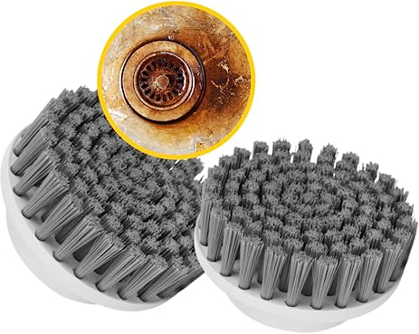 Brosses Rondes Synoshi (2 unités) pour Brosseuse Électrique Rotative | Conçues pour Les tâches de Nettoyage générales