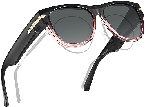 CARFIA Überziehbrille Sonnenbrille Damen für Kleine Sehstärke Brille Sonnenbrille zum Sufstecken