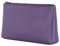 VON HEESEN Echtleder Kosmetiktasche für Damen & Herren - Kulturbeutel aus echtem Leder - Kulturtasche und Waschtasche für Frauen und Männer in Violet
