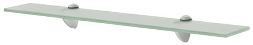 GuyAna Schwebendes Regal Glas 60x10 cm 8 mm Waschbecken Ablage Beleuchtete Barregale